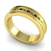 Men's Designer Channel 6mm Band
