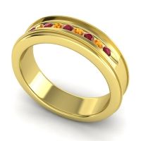 Men's Designer Channel 6mm Band