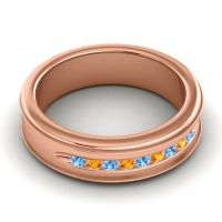 Men's Designer Channel 6mm Band