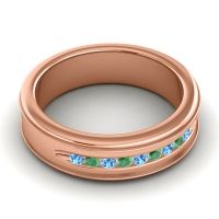 Men's Designer Channel 6mm Band