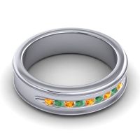 Men's Designer Channel 6mm Band