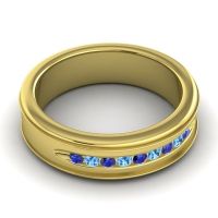 Men's Designer Channel 6mm Band