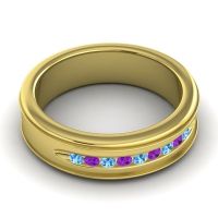 Men's Designer Channel 6mm Band