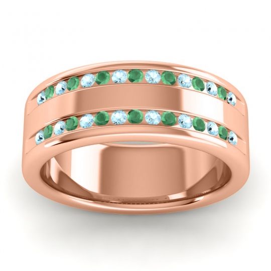 Men's Double Edged Channel 8mm Band