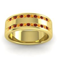 Men's Double Edged Channel 8mm Band