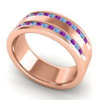 Men's Double Edged Channel 8mm Band