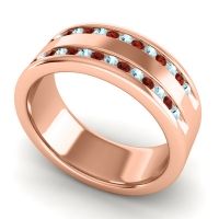 Men's Double Edged Channel 8mm Band
