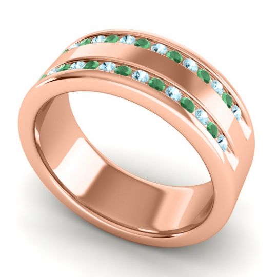 Men's Double Edged Channel 8mm Band