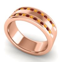 Men's Double Edged Channel 8mm Band