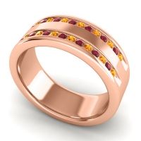 Men's Double Edged Channel 8mm Band