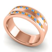 Men's Double Edged Channel 8mm Band