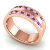 Men's Double Edged Channel 8mm Band