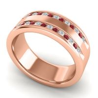 Men's Double Edged Channel 8mm Band