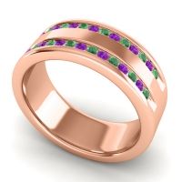 Men's Double Edged Channel 8mm Band