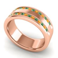 Men's Double Edged Channel 8mm Band