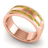 Men's Double Edged Channel 8mm Band