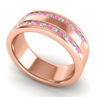 Men's Double Edged Channel 8mm Band