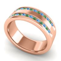 Men's Double Edged Channel 8mm Band