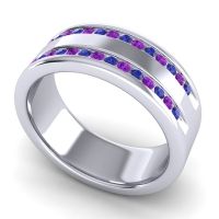 Men's Double Edged Channel 8mm Band