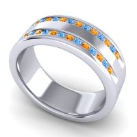 Men's Double Edged Channel 8mm Band