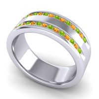 Men's Double Edged Channel 8mm Band
