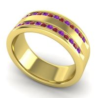 Men's Double Edged Channel 8mm Band