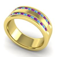 Men's Double Edged Channel 8mm Band