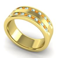 Men's Double Edged Channel 8mm Band