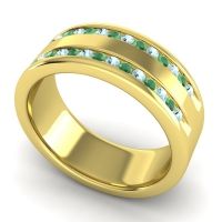 Men's Double Edged Channel 8mm Band