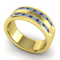Men's Double Edged Channel 8mm Band