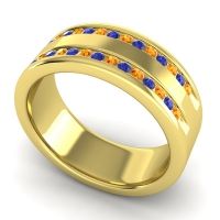 Men's Double Edged Channel 8mm Band
