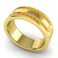 Men's Double Edged Channel 8mm Band