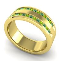 Men's Double Edged Channel 8mm Band