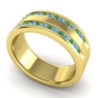 Men's Double Edged Channel 8mm Band