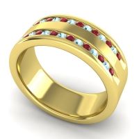 Men's Double Edged Channel 8mm Band