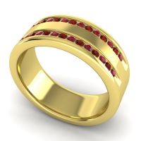Men's Double Edged Channel 8mm Band