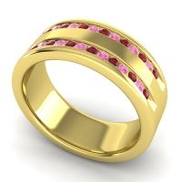 Men's Double Edged Channel 8mm Band