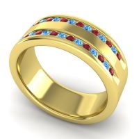 Men's Double Edged Channel 8mm Band
