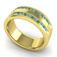 Men's Double Edged Channel 8mm Band