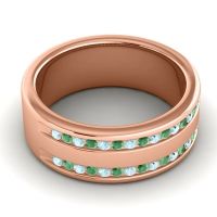 Men's Double Edged Channel 8mm Band