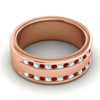 Men's Double Edged Channel 8mm Band