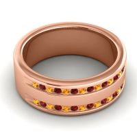 Men's Double Edged Channel 8mm Band