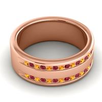 Men's Double Edged Channel 8mm Band