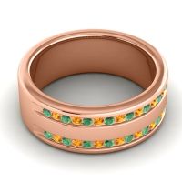 Men's Double Edged Channel 8mm Band