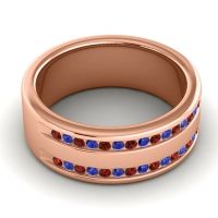 Men's Double Edged Channel 8mm Band