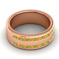 Men's Double Edged Channel 8mm Band