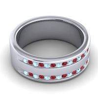 Men's Double Edged Channel 8mm Band