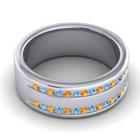 Men's Double Edged Channel 8mm Band