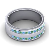 Men's Double Edged Channel 8mm Band