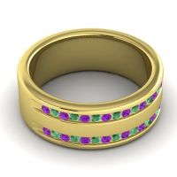 Men's Double Edged Channel 8mm Band